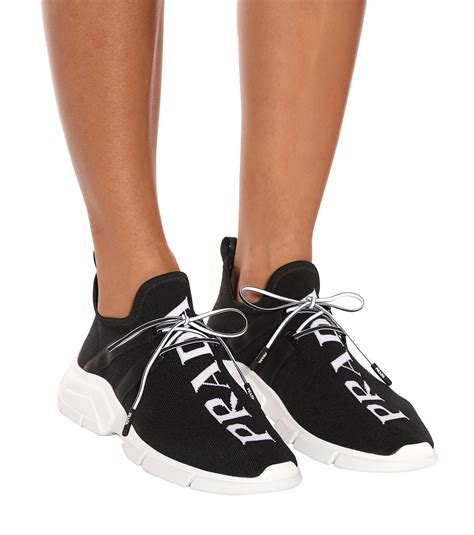 prada chunky sneakers|Prada knit sneakers women's.